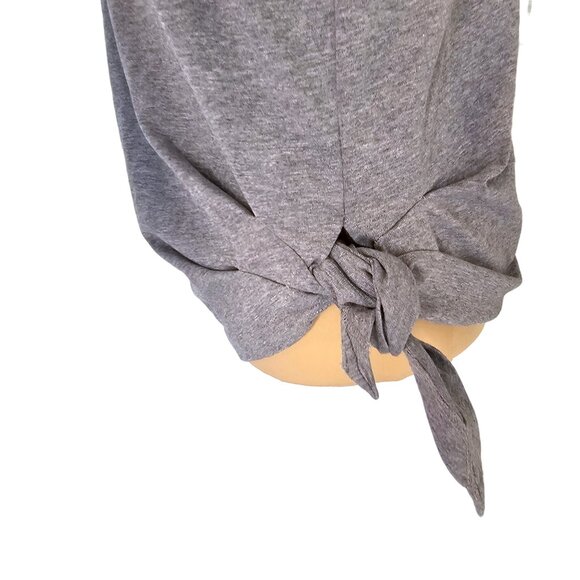 3.1 Phillip Lim Grey Tie Bottom Grey White Detail T-Shirt Sz S - Picture 4 of 7